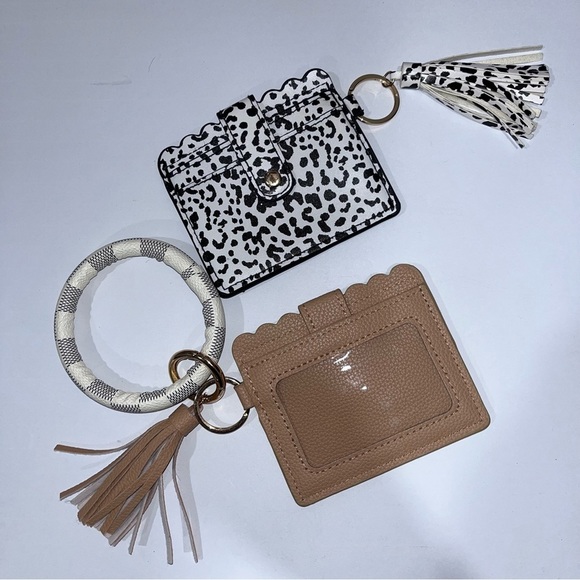 Wristlet Wallet Bracelet Black and White Tan Bundle - Picture 6 of 6
